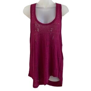 Like New IRO Womens XXS Doris Tank Top Racerback Distressed Holes
